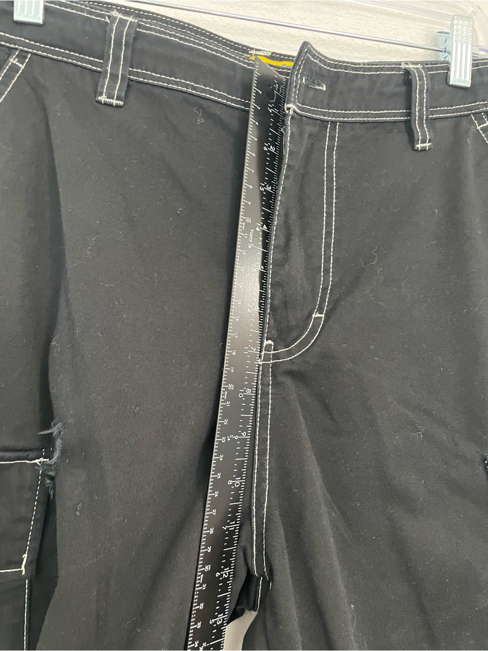Empyre Ultra Loose Embroidered Cell Phone Black Cargo Pants - Picture 6 of 11